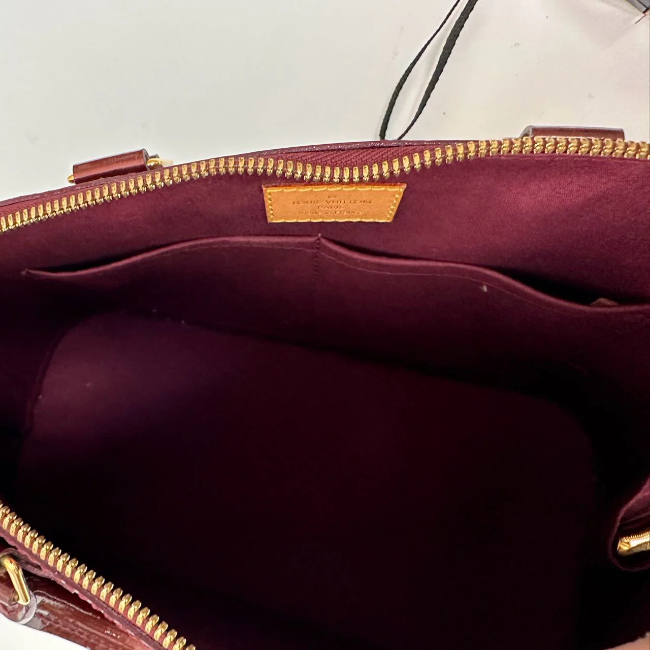 Louis Vuitton Burgundy red   Monogram Vernis Alma PM 2018