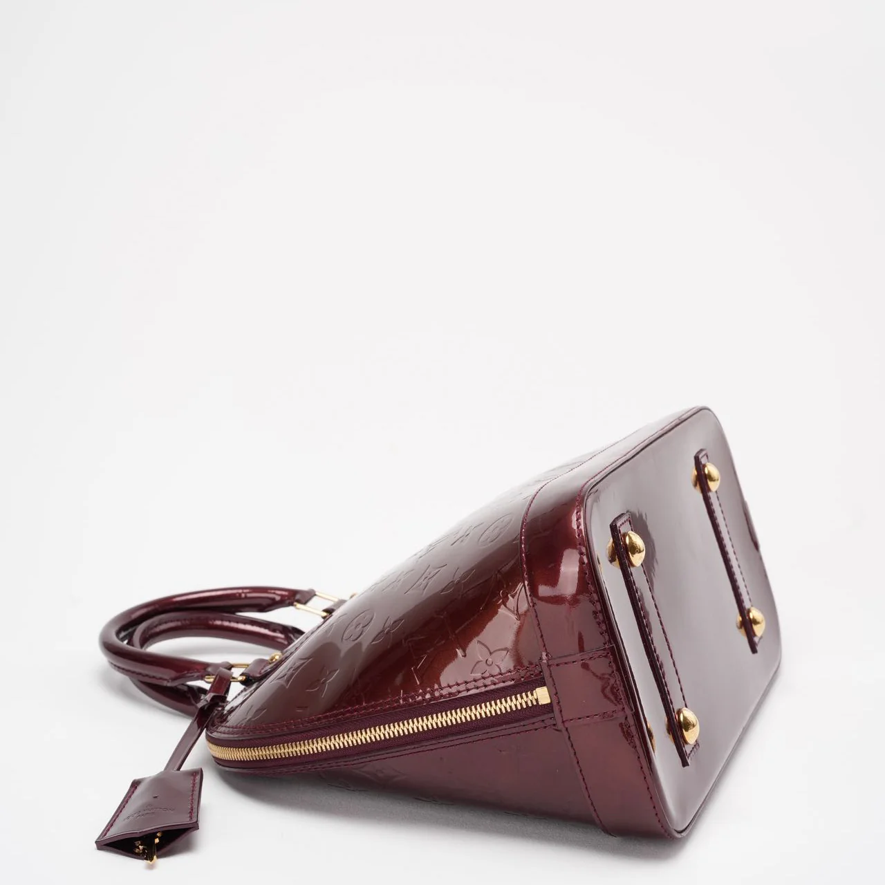 Louis Vuitton Red Monogram Vernis Alma PM Handbag