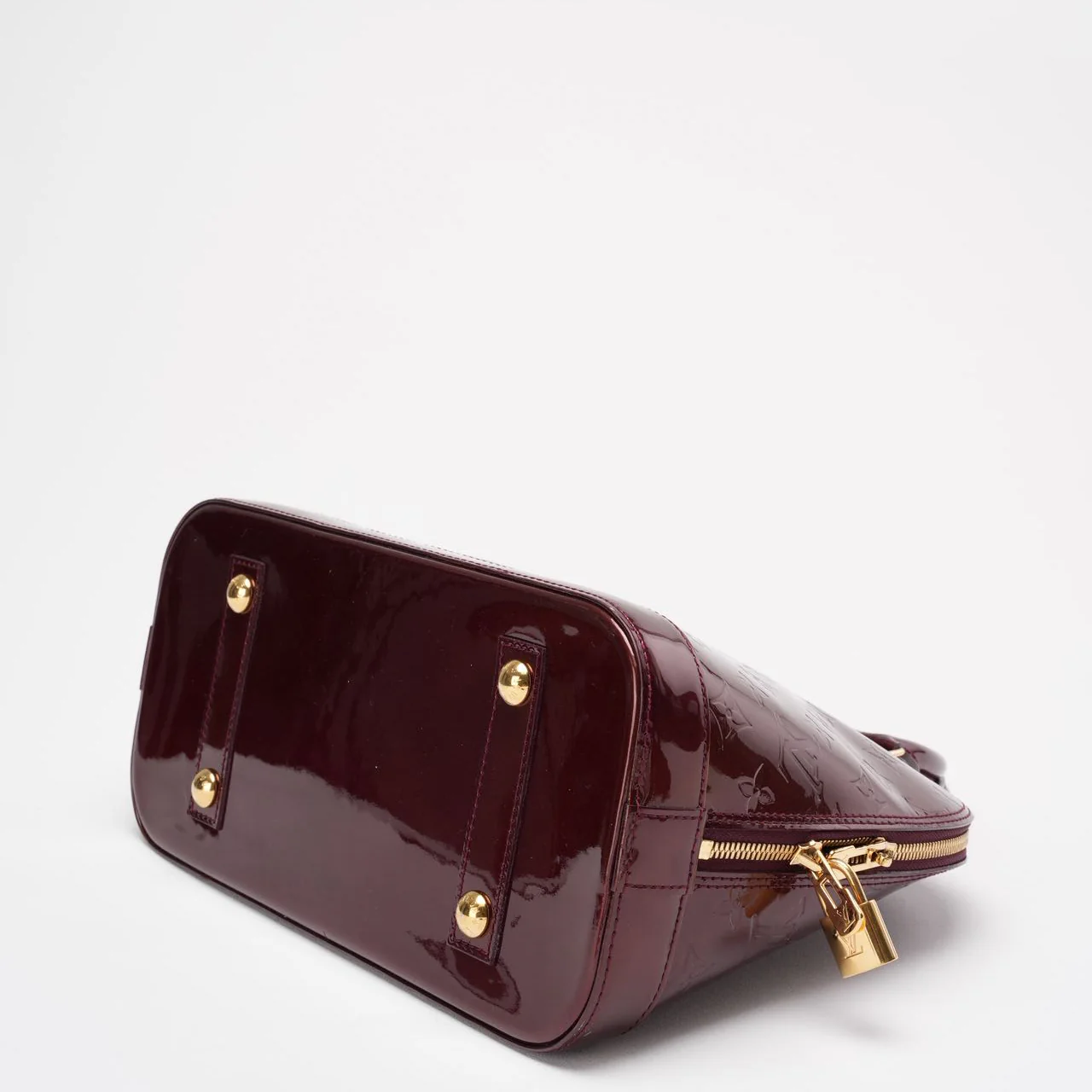 Louis Vuitton Red Monogram Vernis Alma PM Handbag