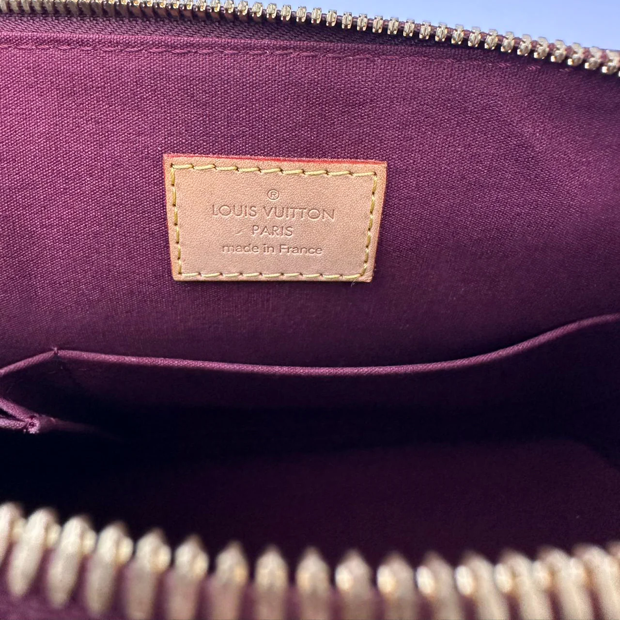 Louis Vuitton Red Monogram Vernis Alma PM Handbag