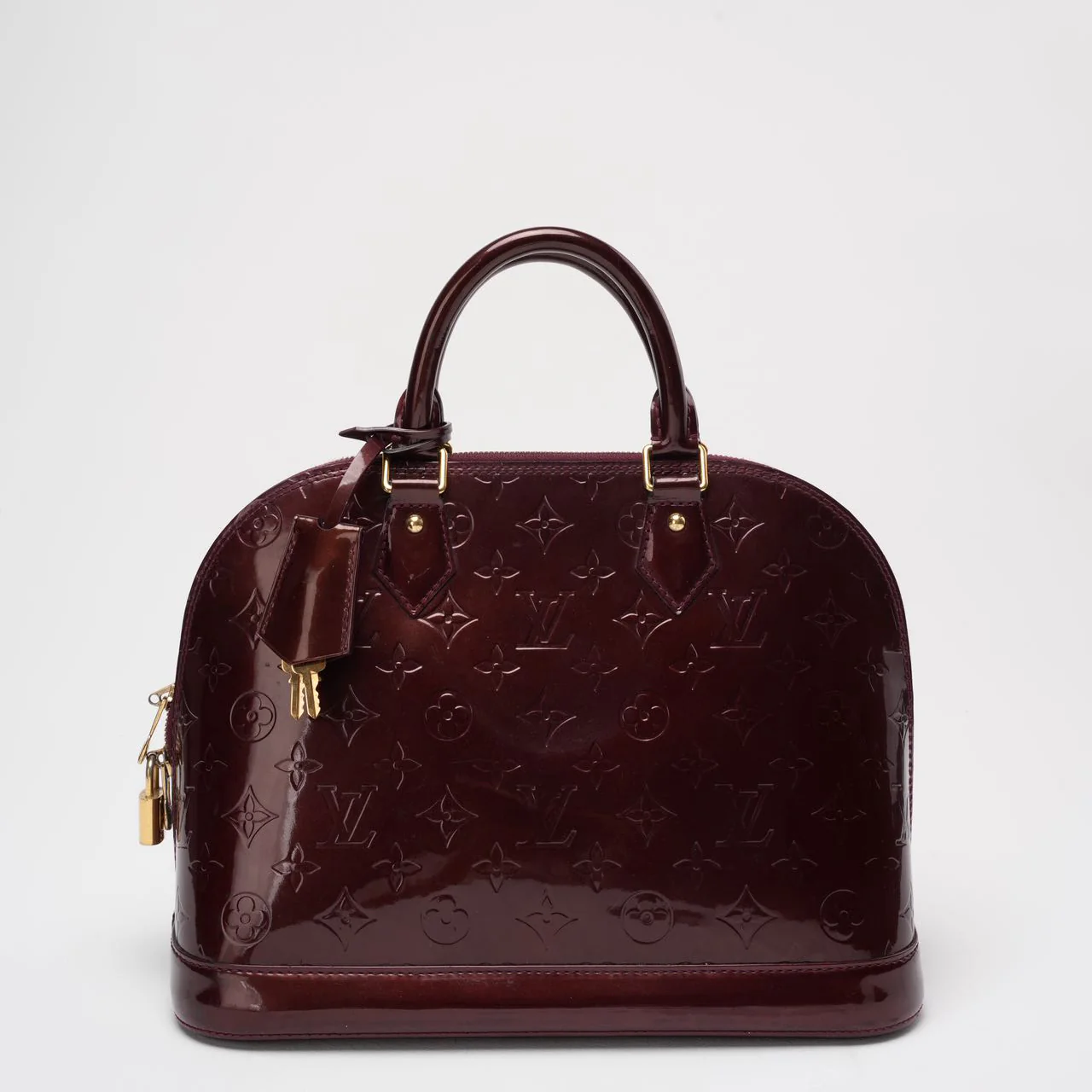Louis Vuitton Burgundy Vernis Monogram Alma PM