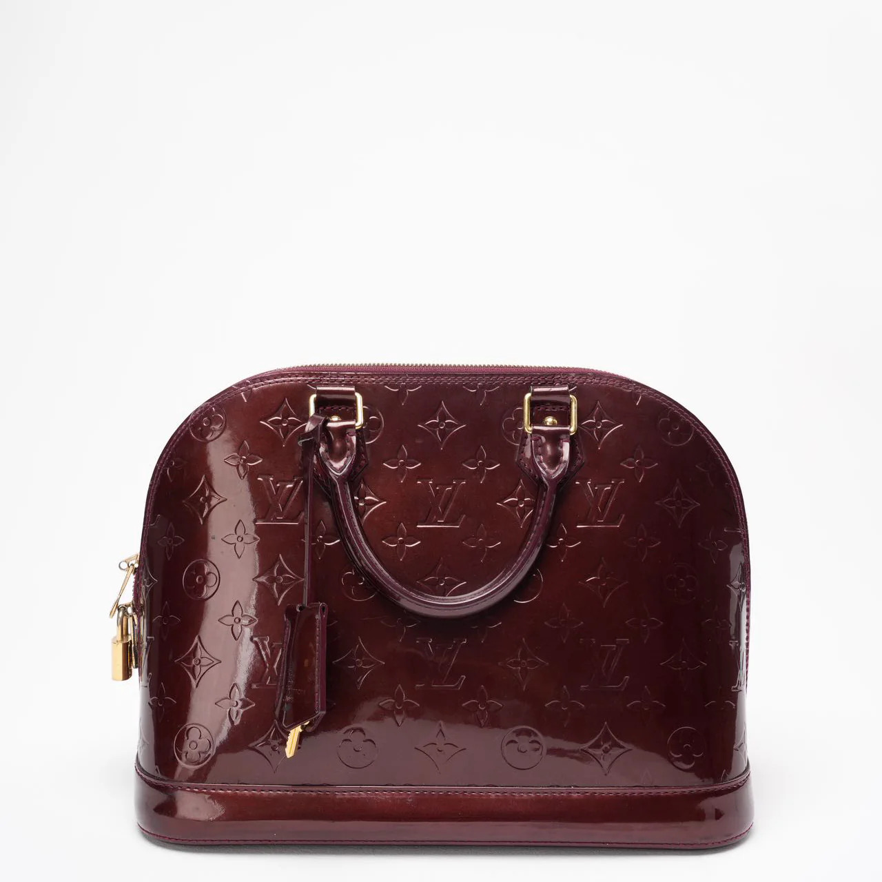 Louis Vuitton Burgundy Vernis Monogram Alma PM