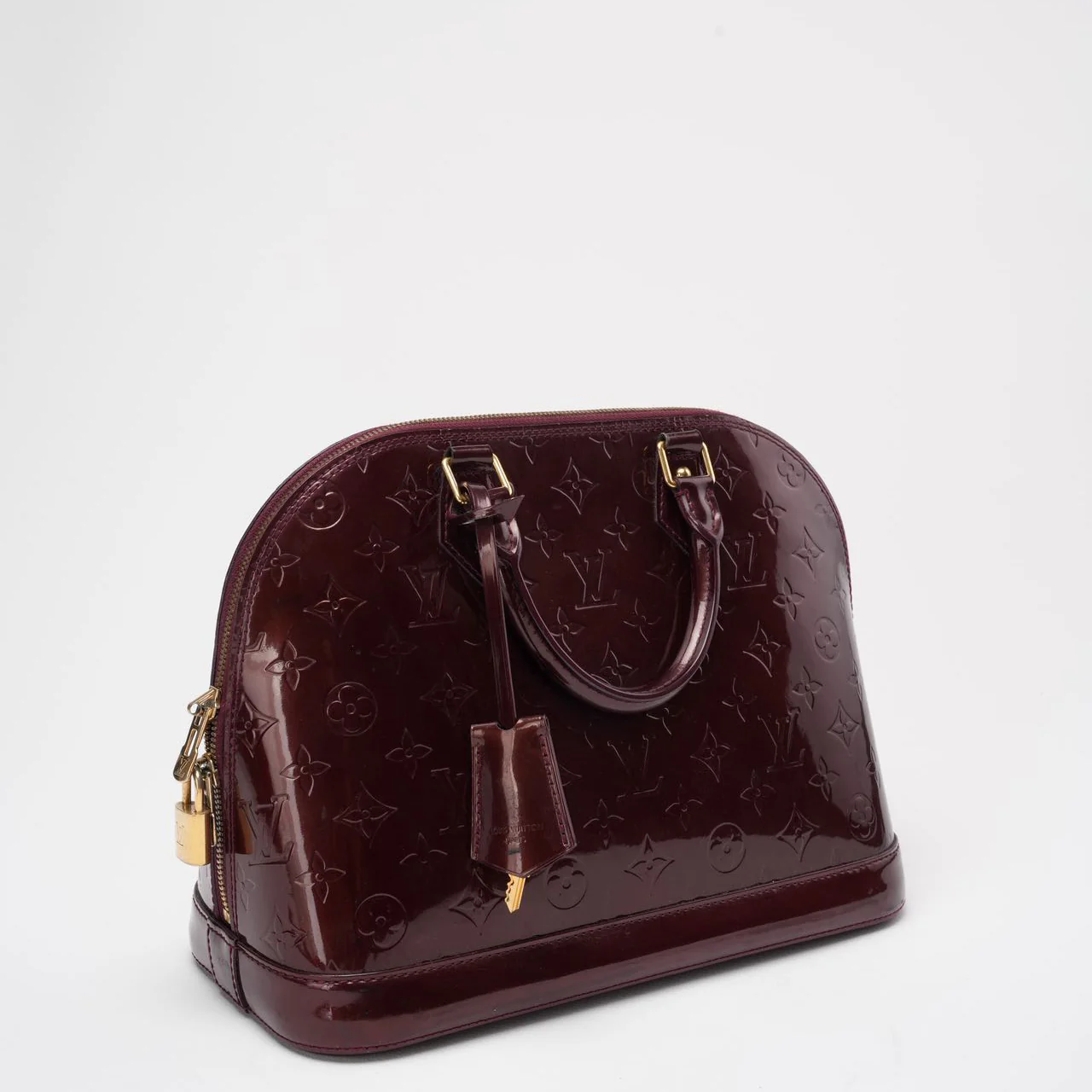 Louis Vuitton Burgundy Vernis Monogram Alma PM