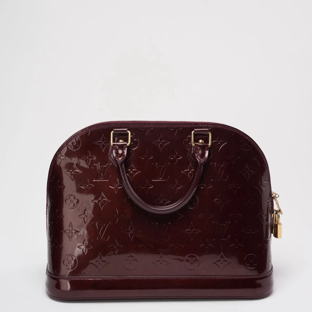 Louis Vuitton Burgundy Vernis Monogram Alma PM