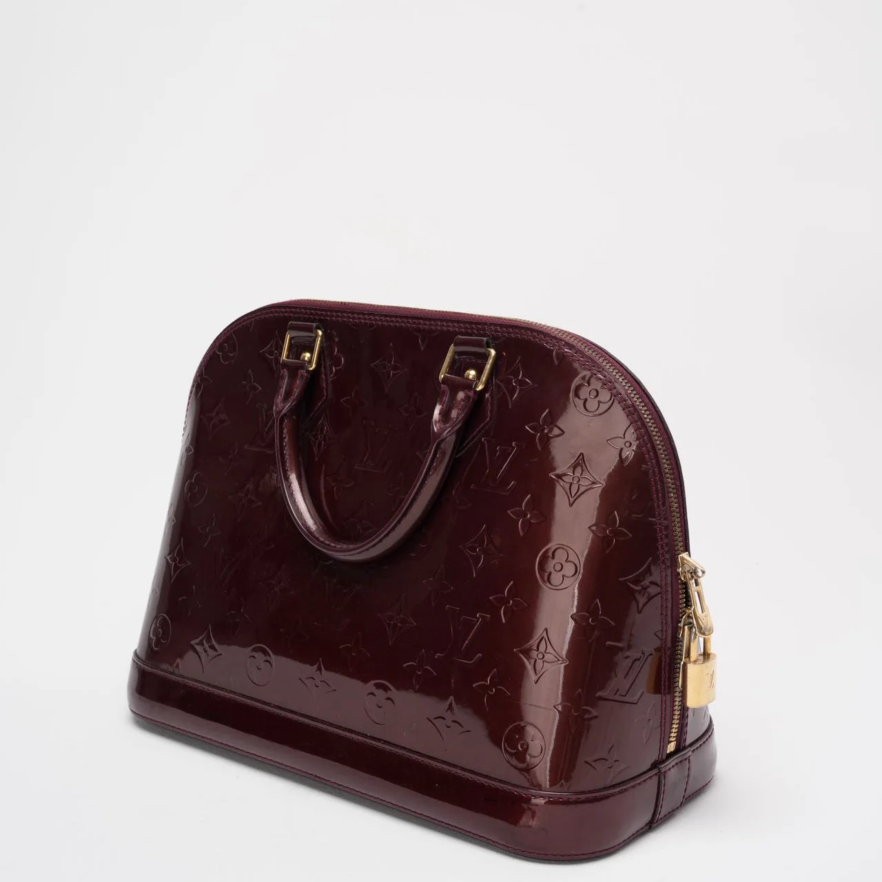 Louis Vuitton Burgundy Vernis Monogram Alma PM