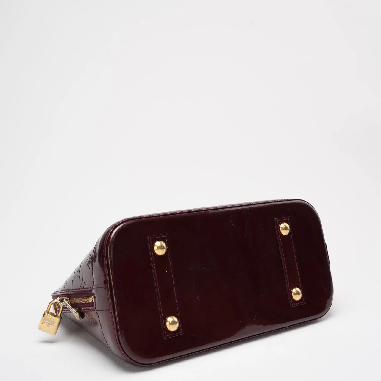 Louis Vuitton Burgundy Vernis Monogram Alma PM