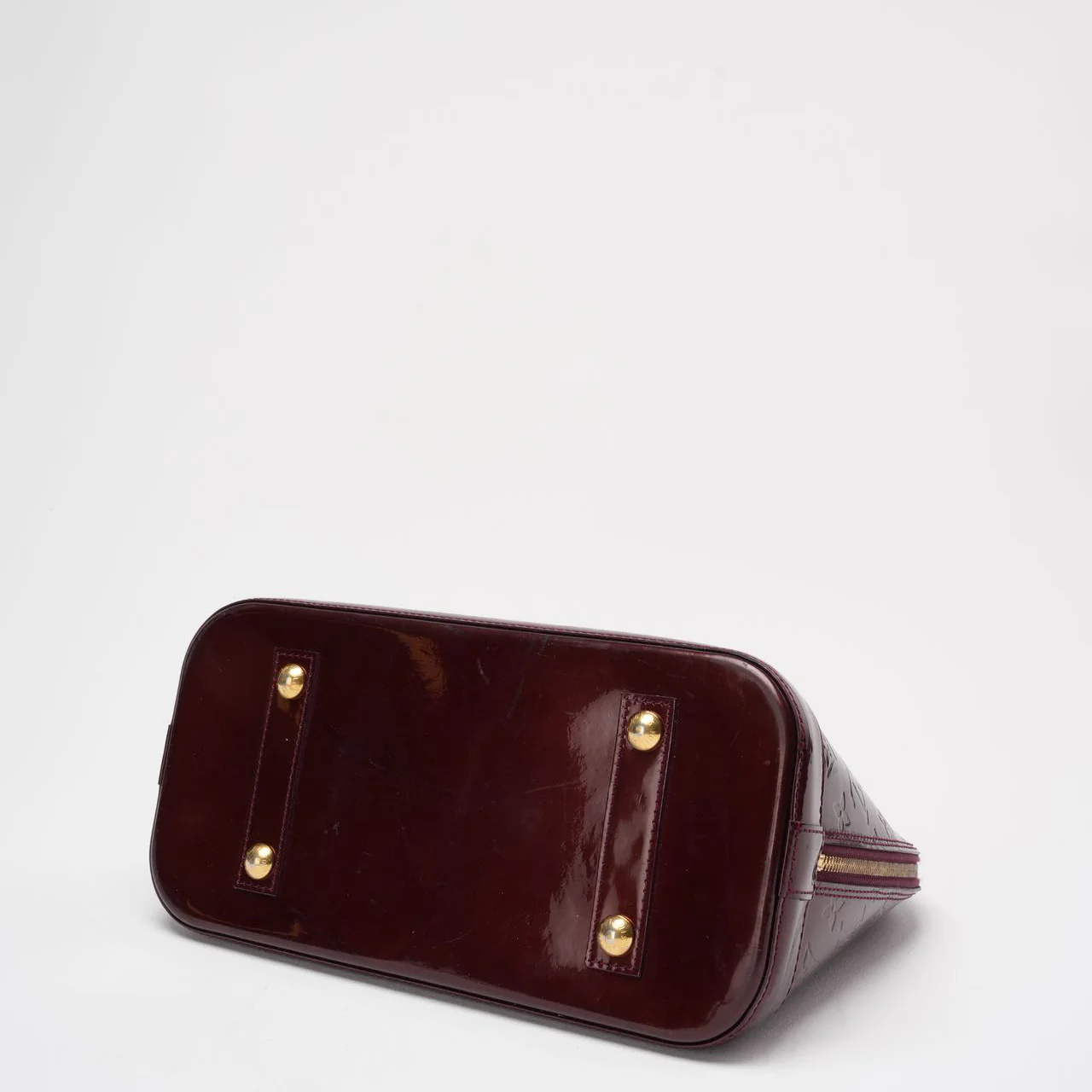 Louis Vuitton Burgundy Vernis Monogram Alma PM
