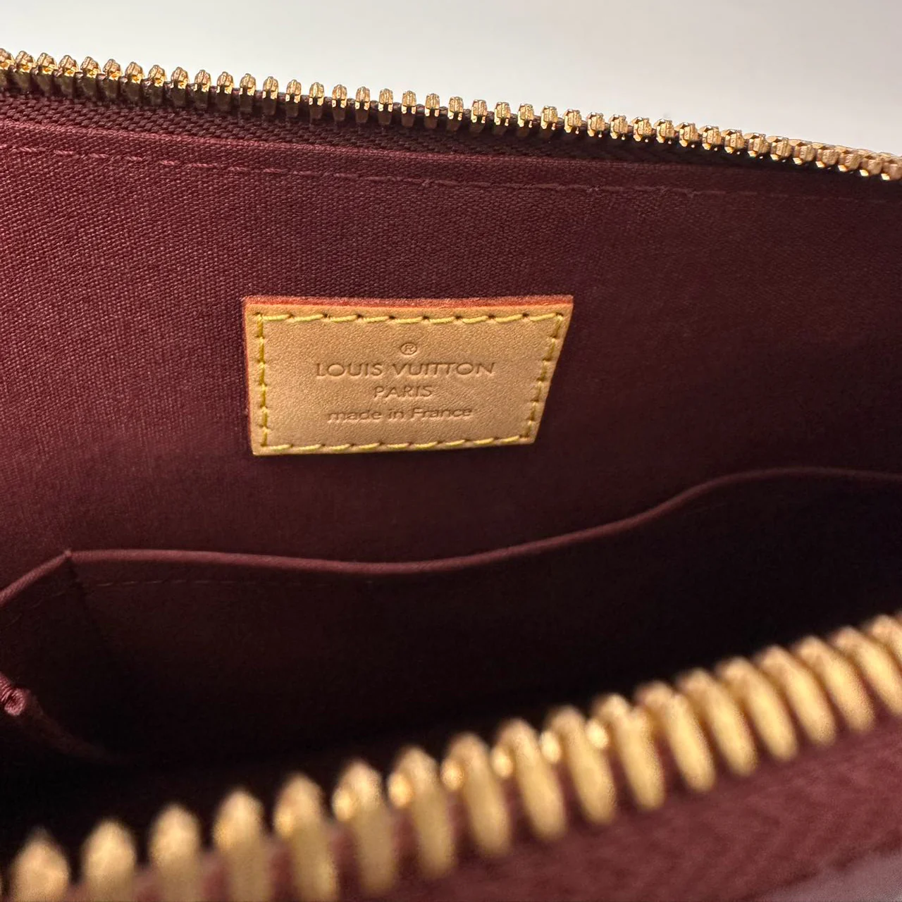 Louis Vuitton Burgundy Vernis Monogram Alma PM