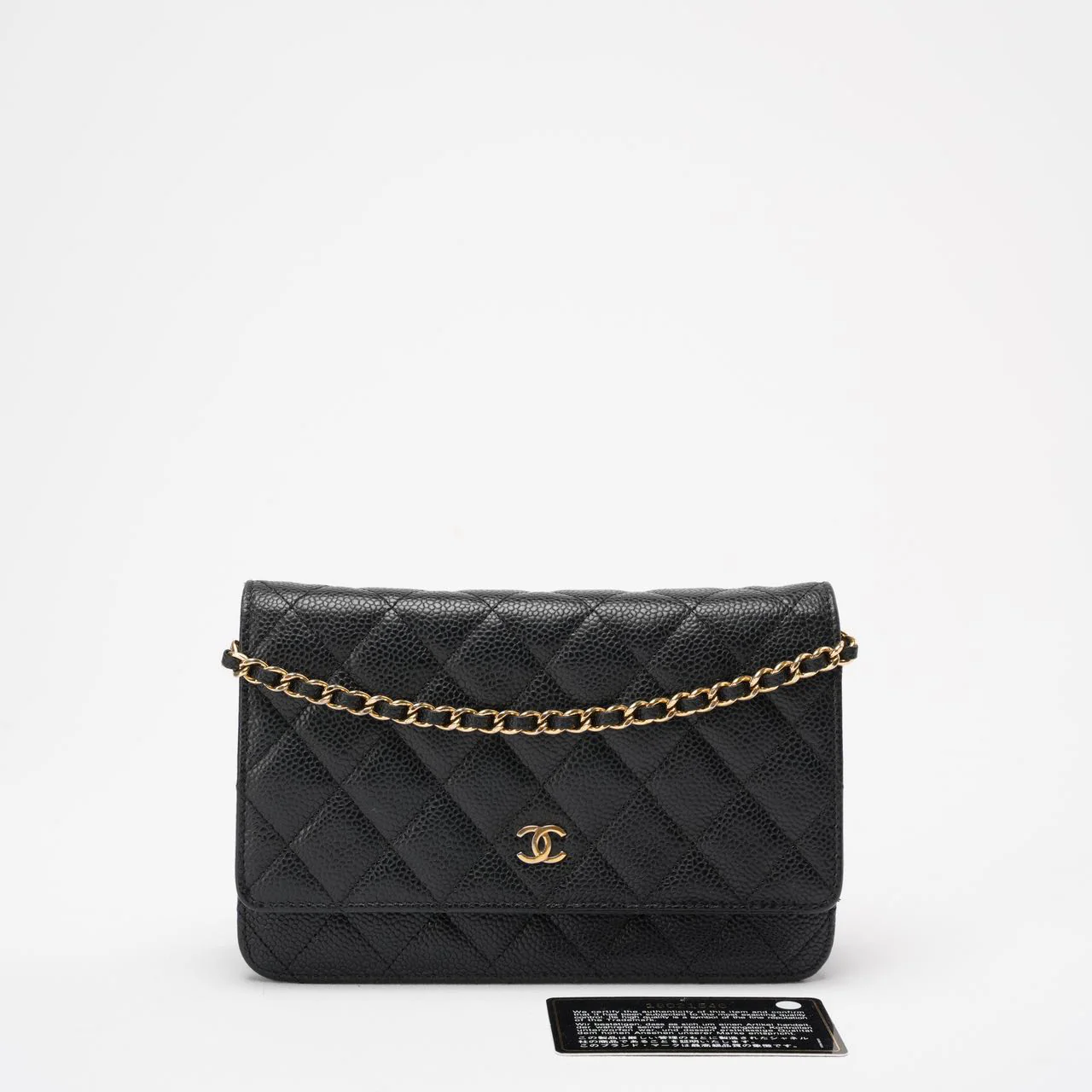Chanel Black Classic Wallet on Chain (WOC) Caviar 2013-2014