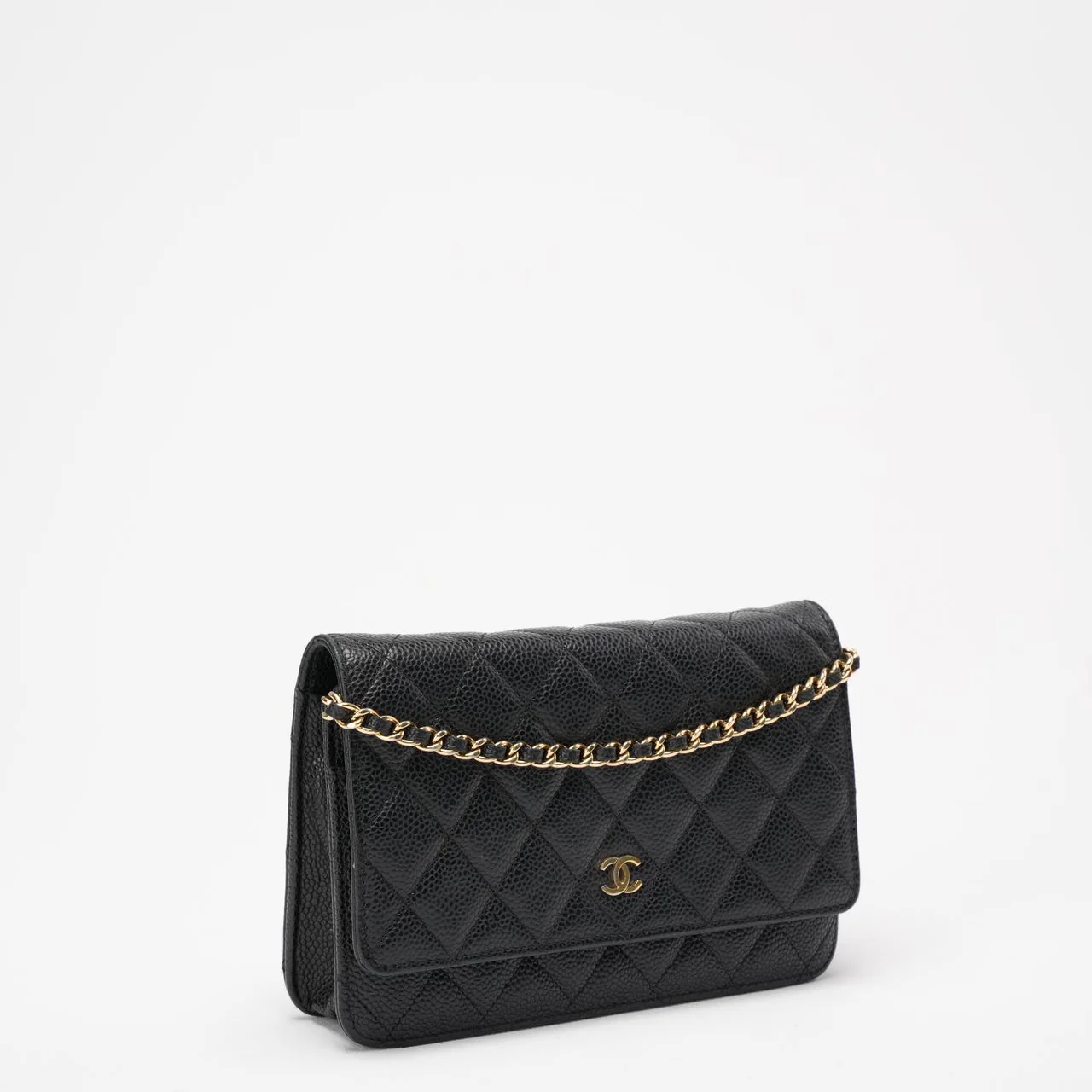 Chanel Black Classic Wallet on Chain (WOC) Caviar 2013-2014