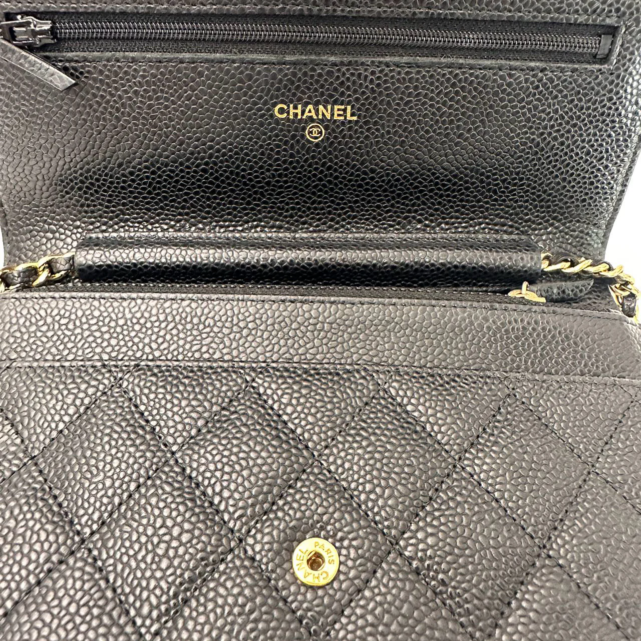 Chanel Black Classic Wallet on Chain (WOC) Caviar 2013-2014