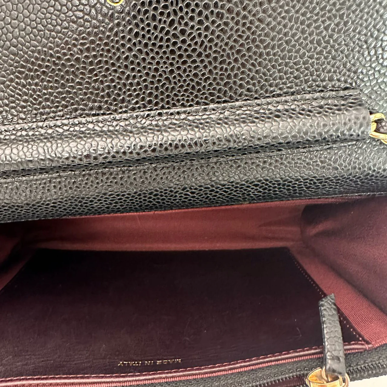 Chanel Black Classic Wallet on Chain (WOC) Caviar 2013-2014