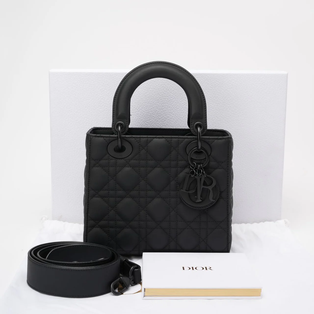 Christian Dior Cannage Small My ABC Dior Lady Dior Black