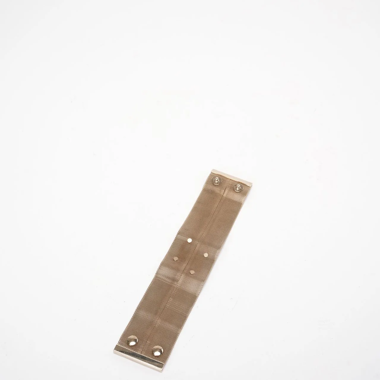 Chanel Metal Mesh CC Bracelet Light Gold