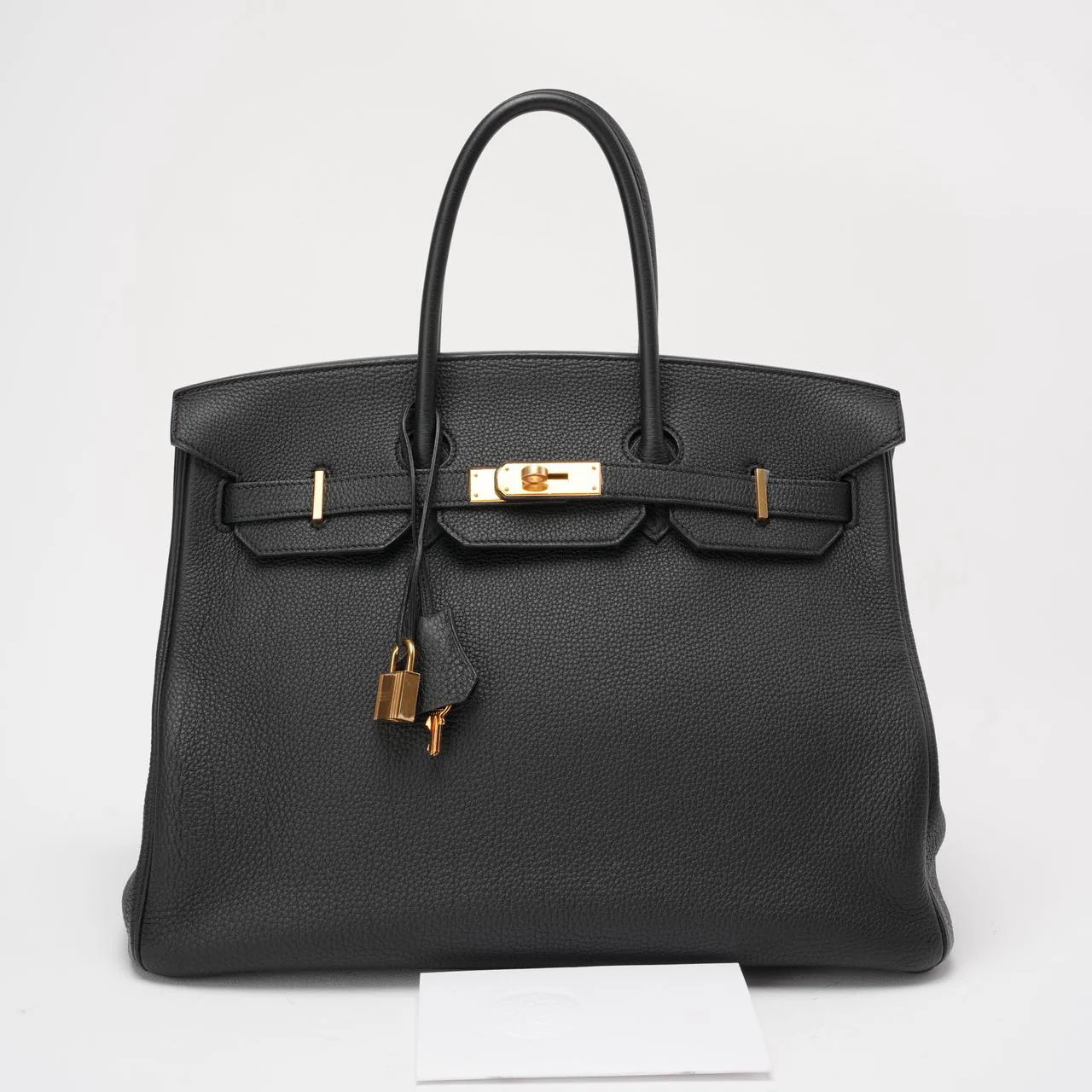 Hermes Black Birkin 35 Togo Leather 2014