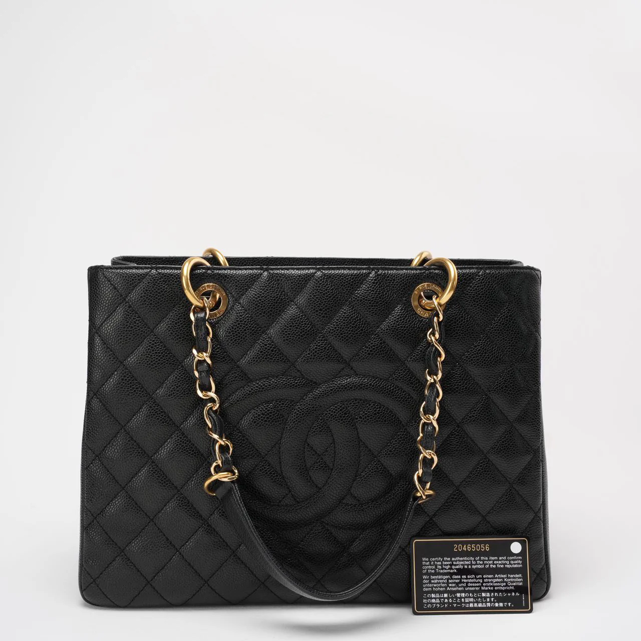 Chanel Black Grand Shopping Tote (GST) 2014-2015