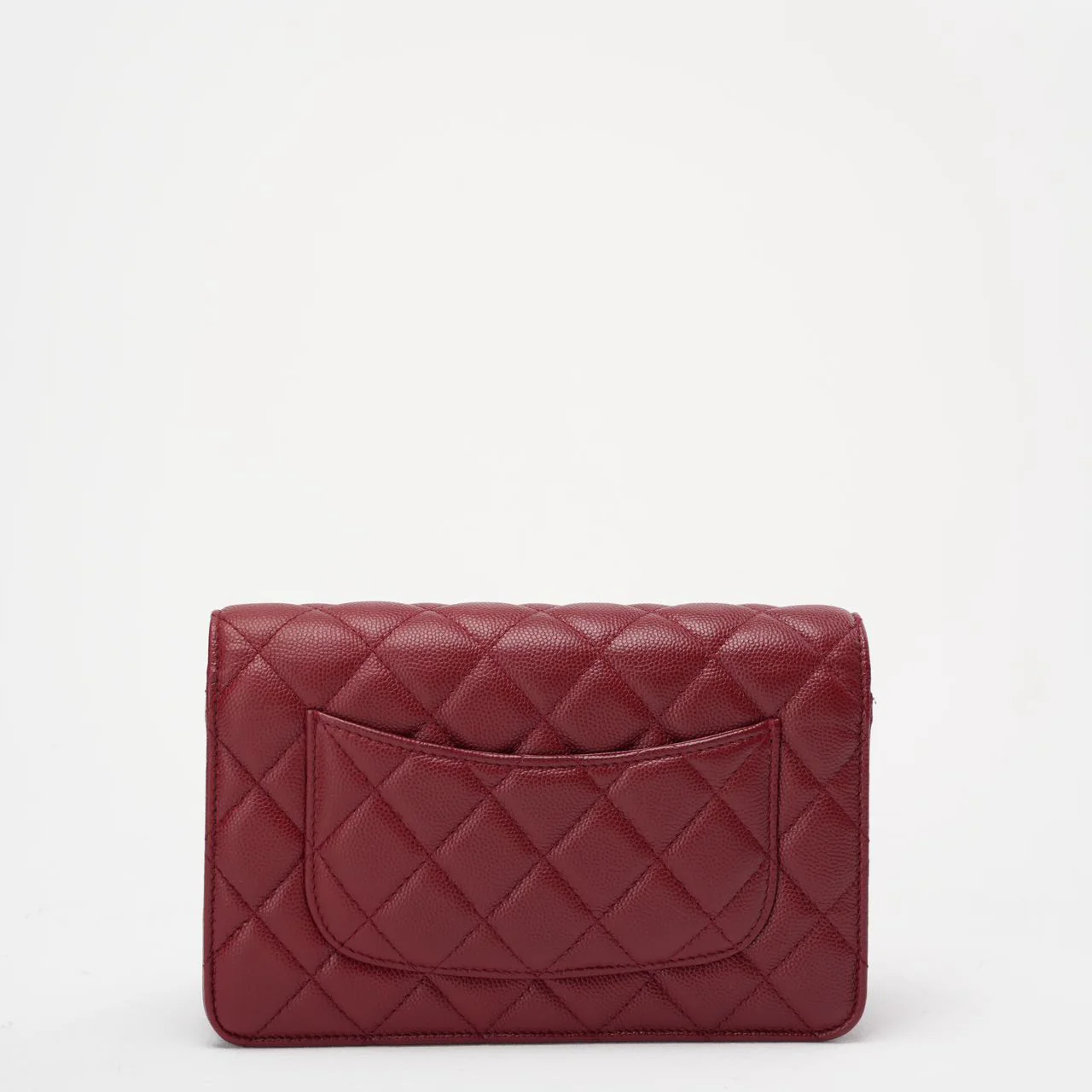 Chanel Burgundy Wallet on Chain WOC Caviar 2019