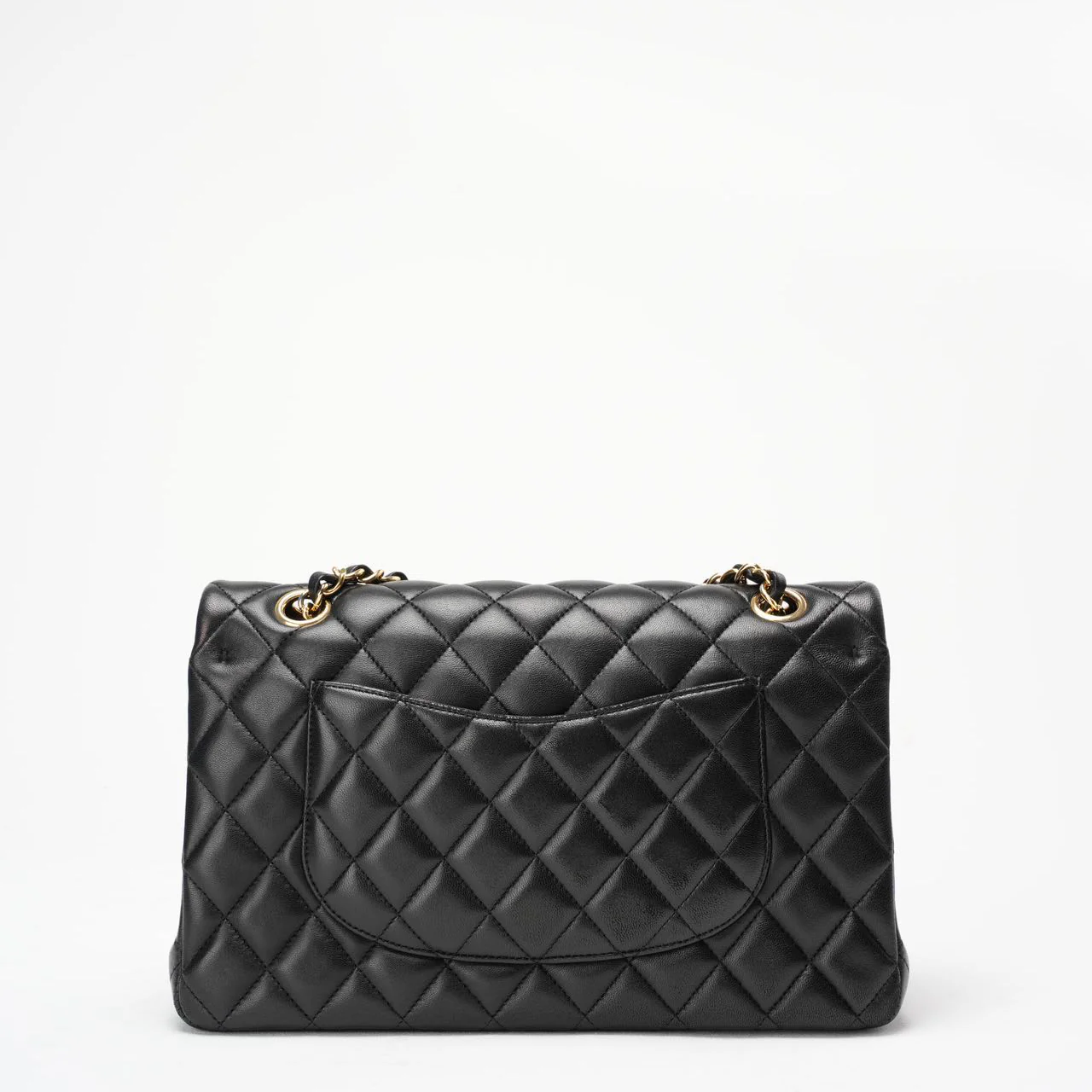 Chanel Black Medium Double Flap Lambskin 2014-2015