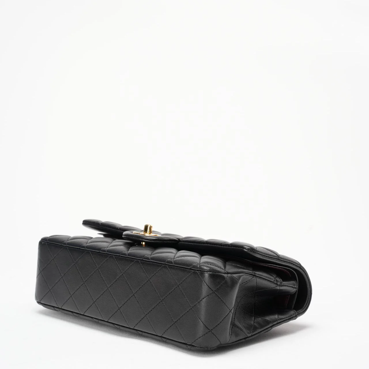 Chanel Black Medium Double Flap Lambskin 2014-2015