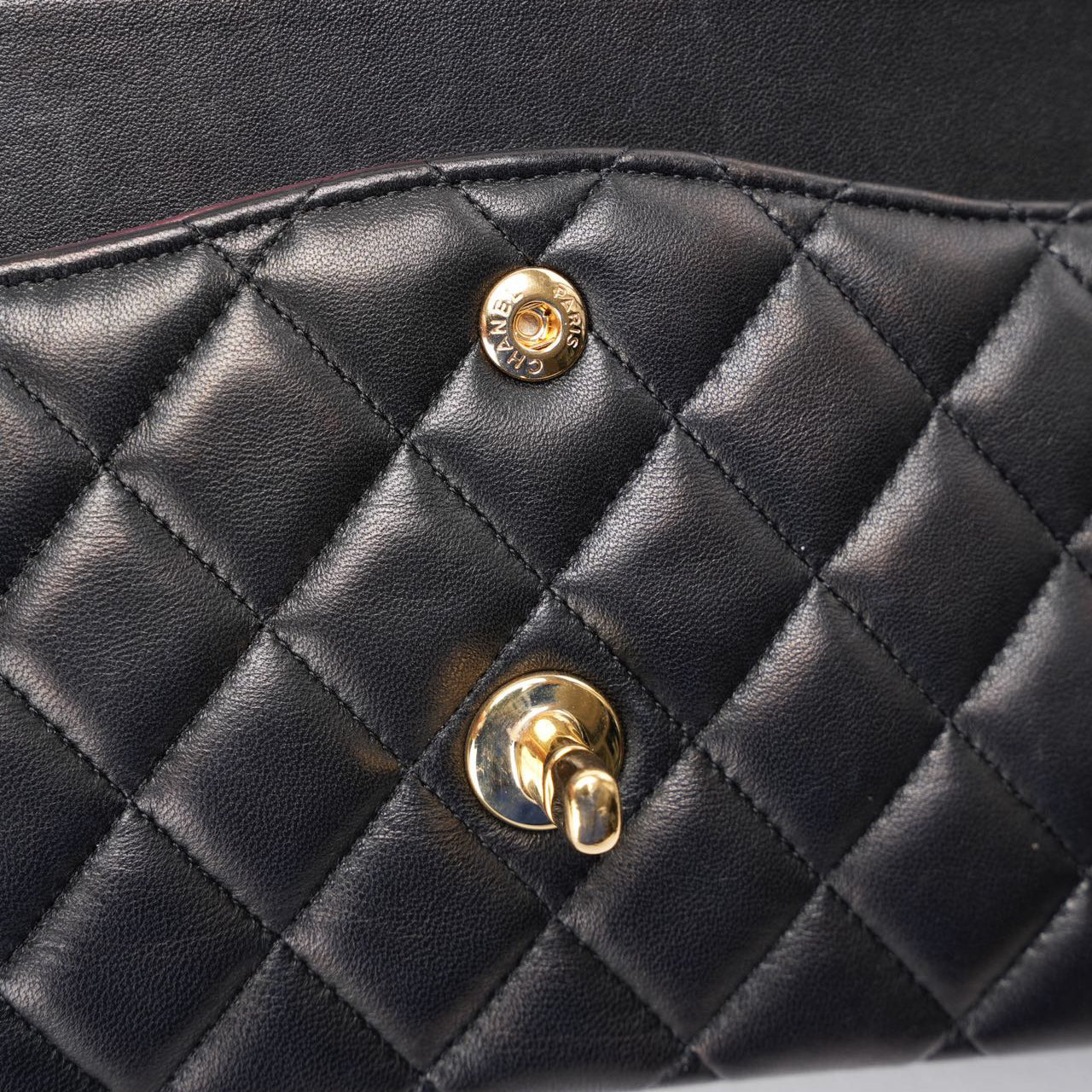 Chanel Black Medium Double Flap Lambskin 2014-2015