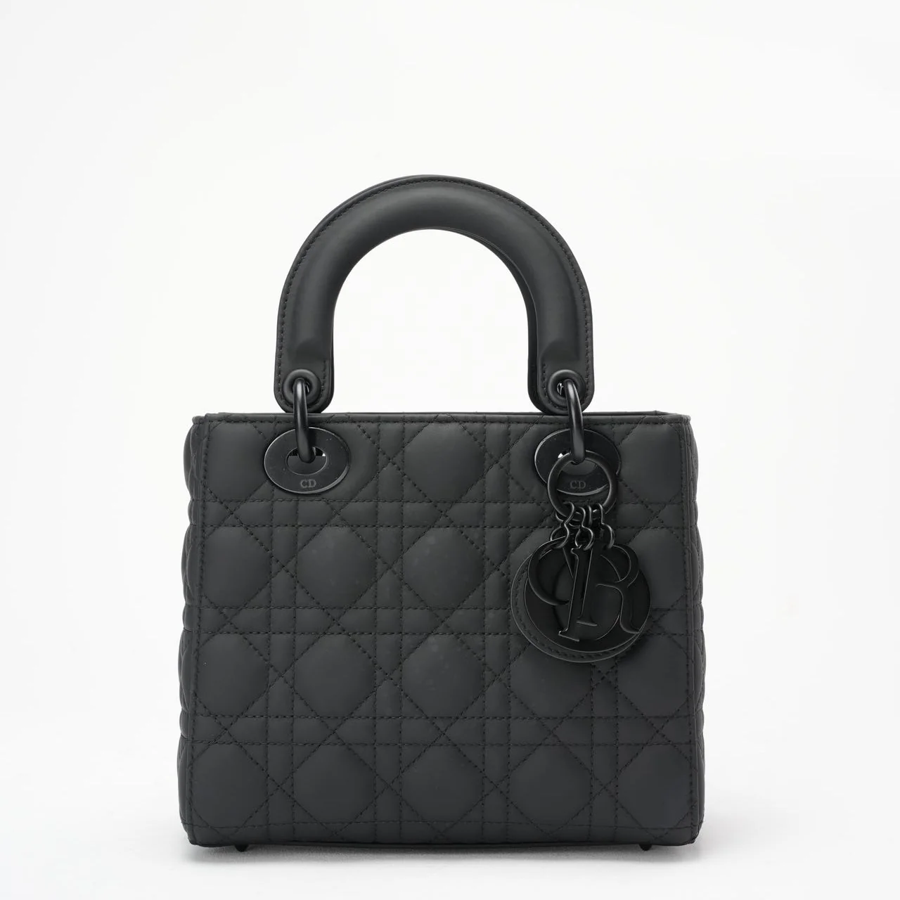 Christian Dior Matte Black Small Lady Dior Bag 2021