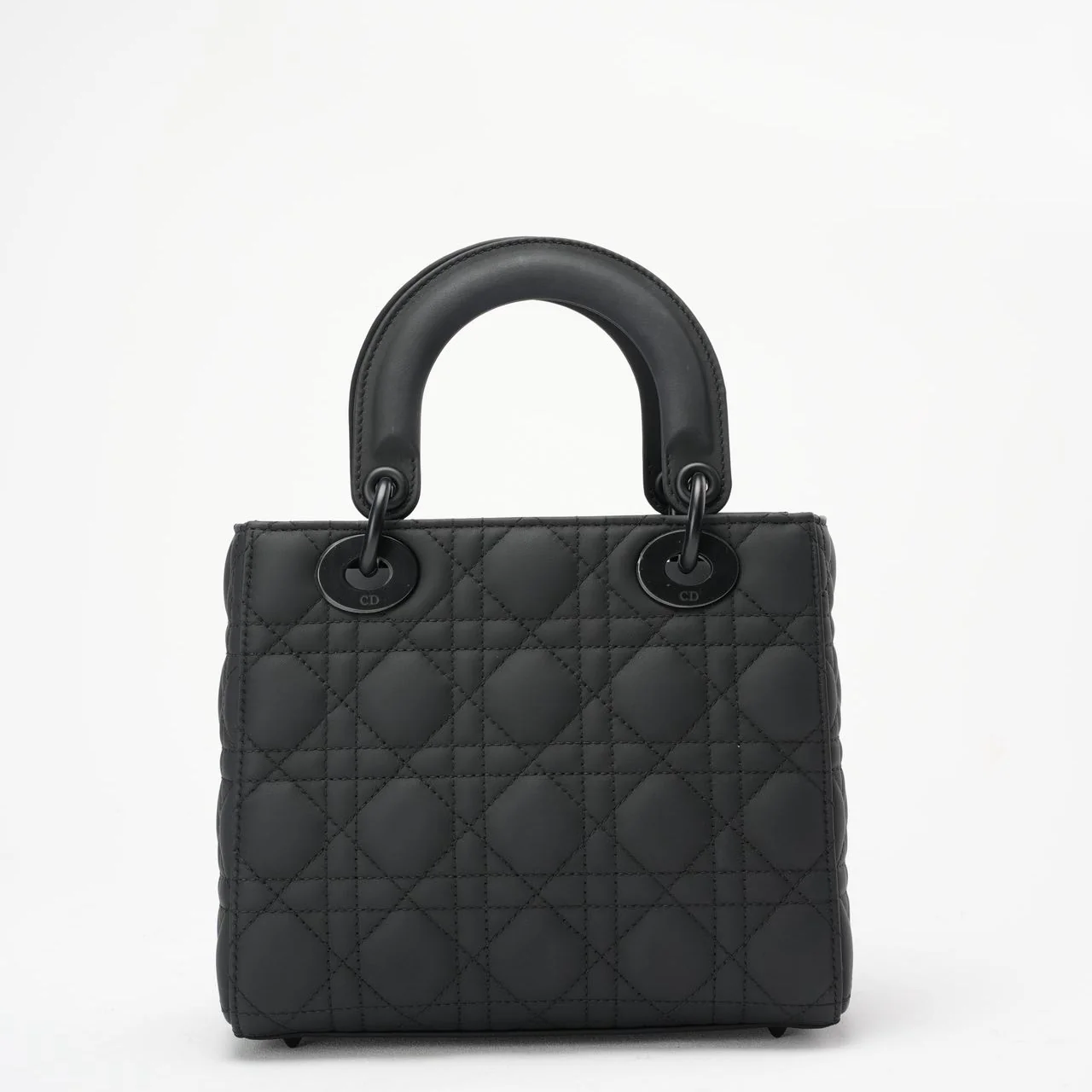 Christian Dior Matte Black Small Lady Dior Bag 2021