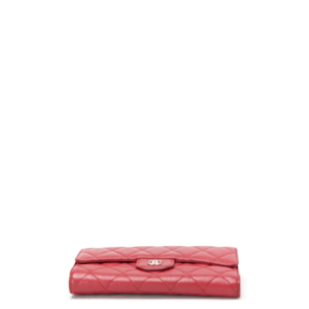 Chanel Red Large Flap Wallet Caviar 2014-2015