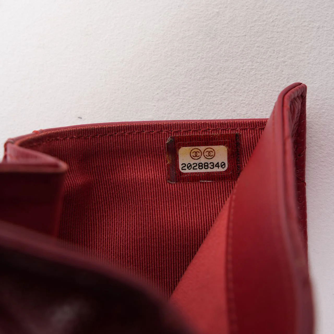 Chanel Red Large Flap Wallet Caviar 2014-2015