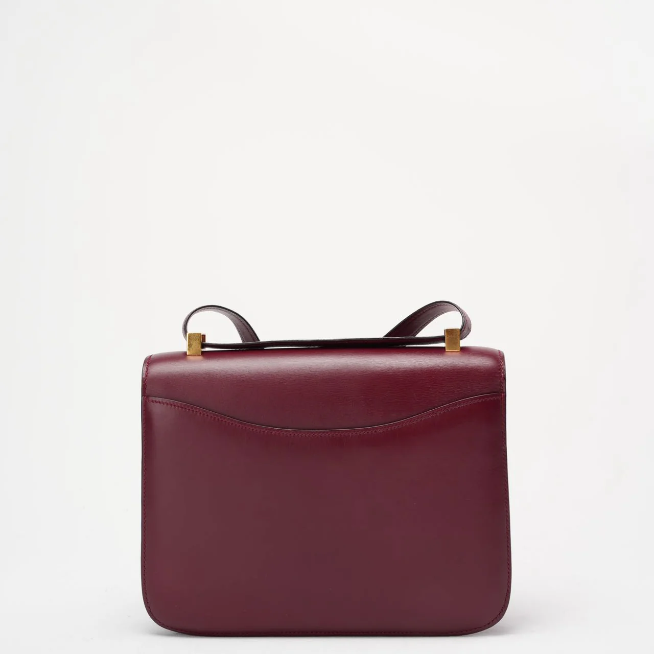 Hermes Vintage Constance 24 Burgundy Box 1980’s