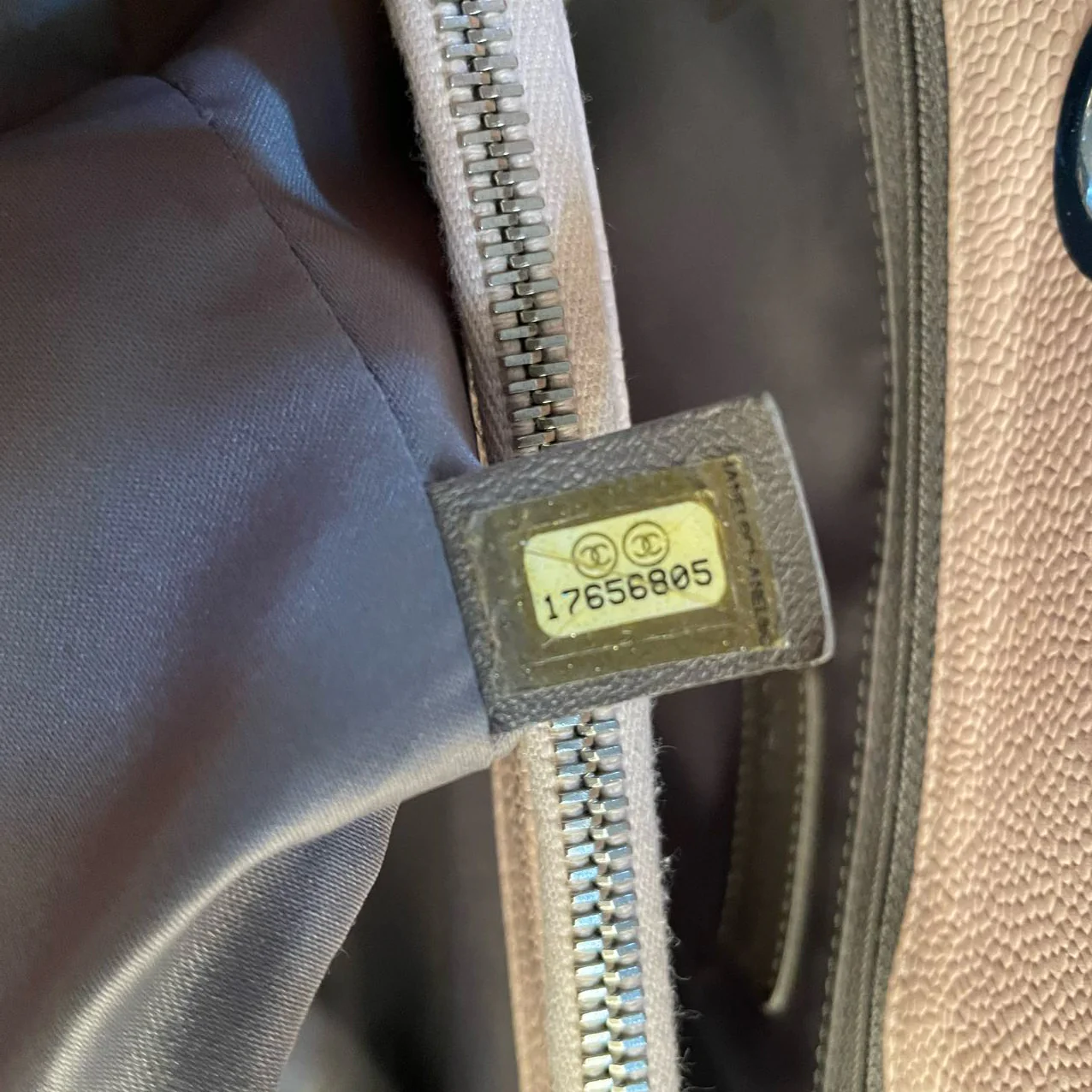 used-Chanel cherry blossom pink Grand Shopping Tote GST Bag in Caviar Leather with Silver Hardware-MILOURA