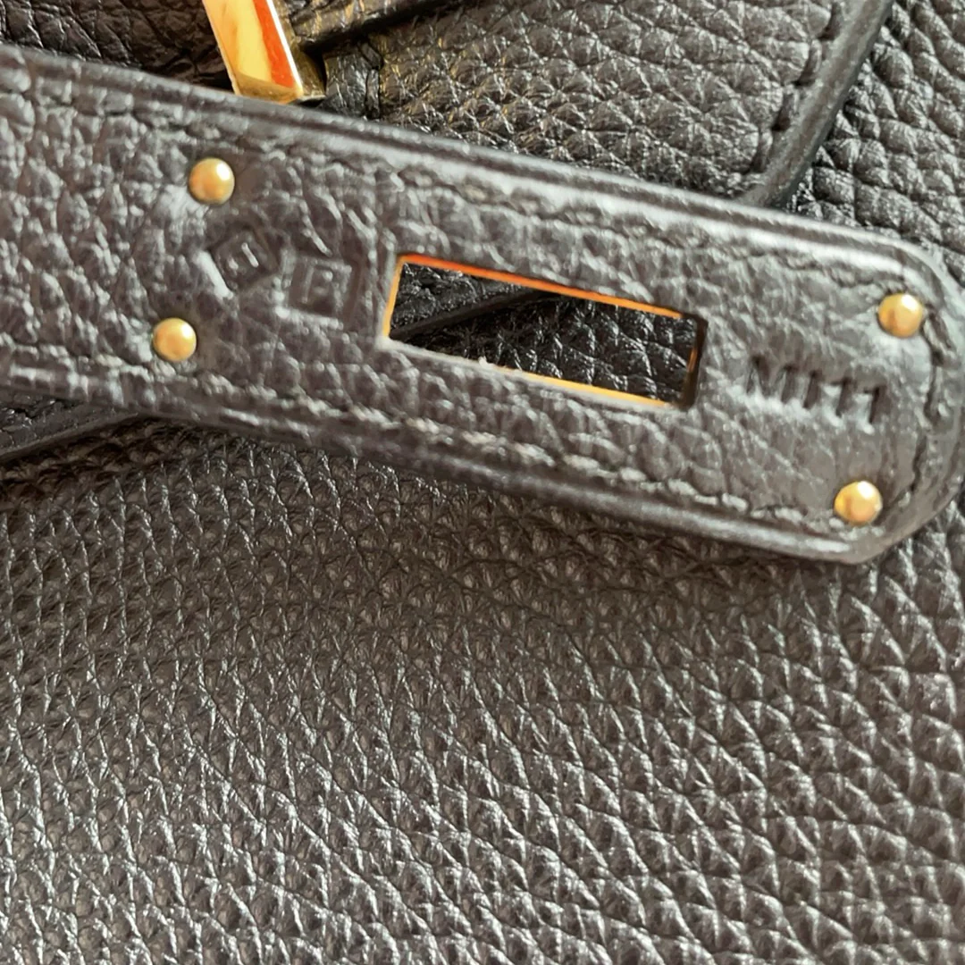 Hermes Black Birkin 35 Togo Leather 2012