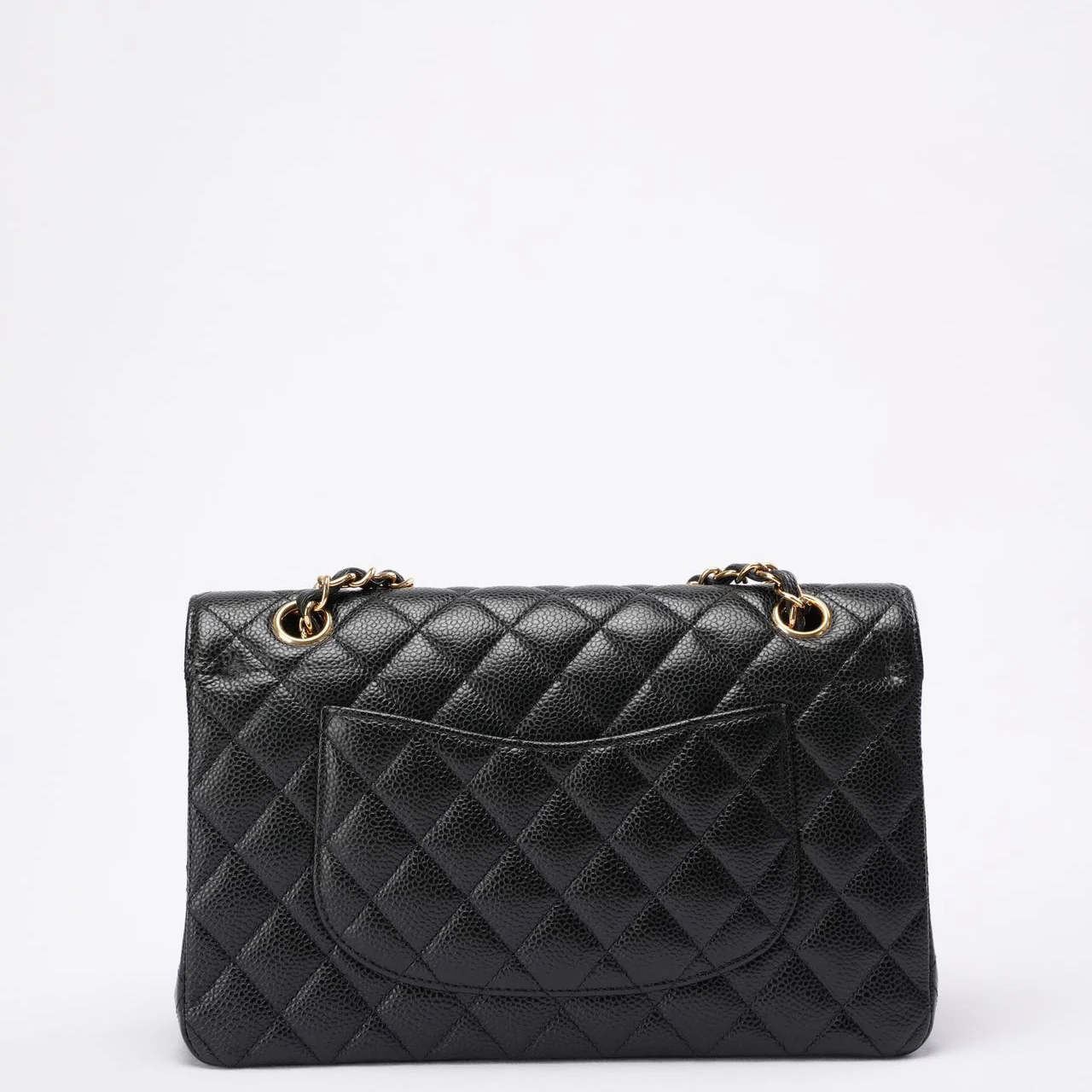 Chanel Black Classic Double Flap Bag Caviar