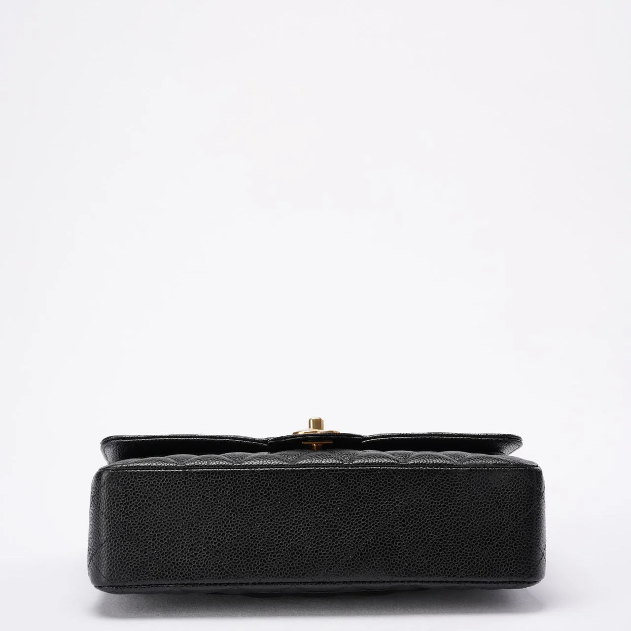 Chanel Black Classic Double Flap Bag Caviar