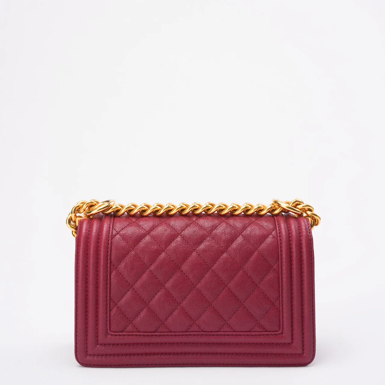 Chanel Burgundy Small Le boy Caviar 2018-2019