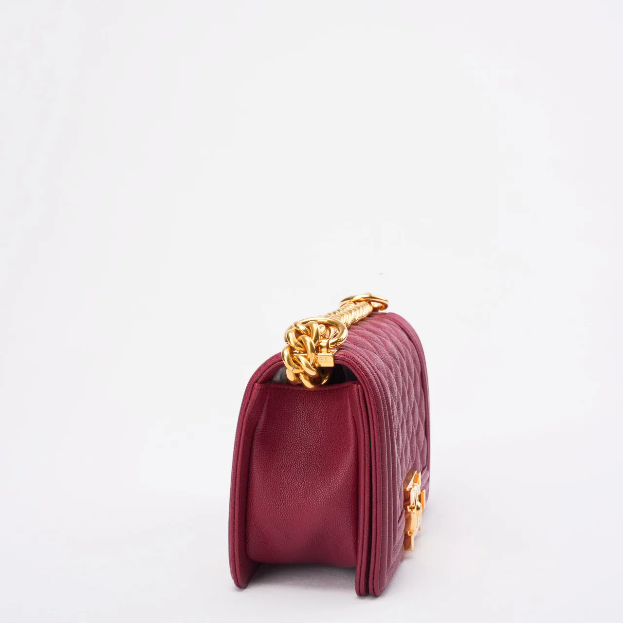 Chanel Burgundy Small Le boy Caviar 2018-2019