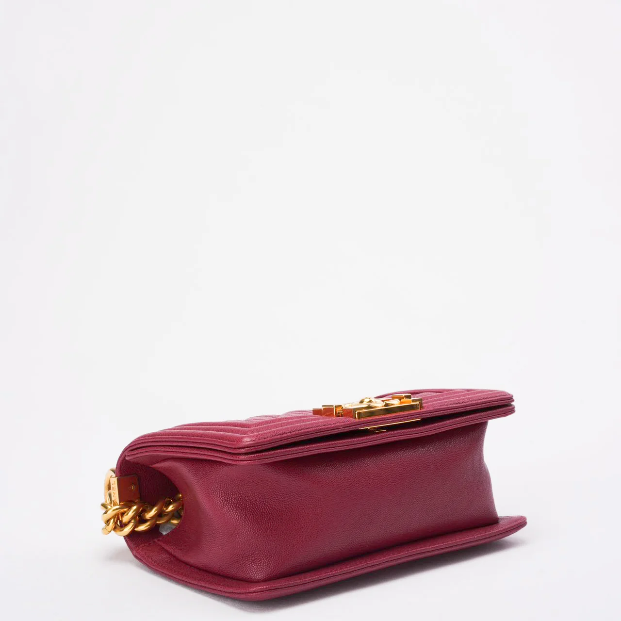 Chanel Burgundy Small Le boy Caviar 2018-2019