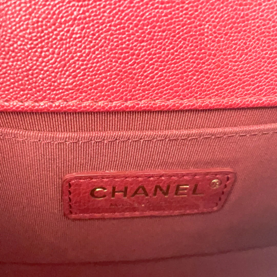 Chanel Burgundy Small Le boy Caviar 2018-2019