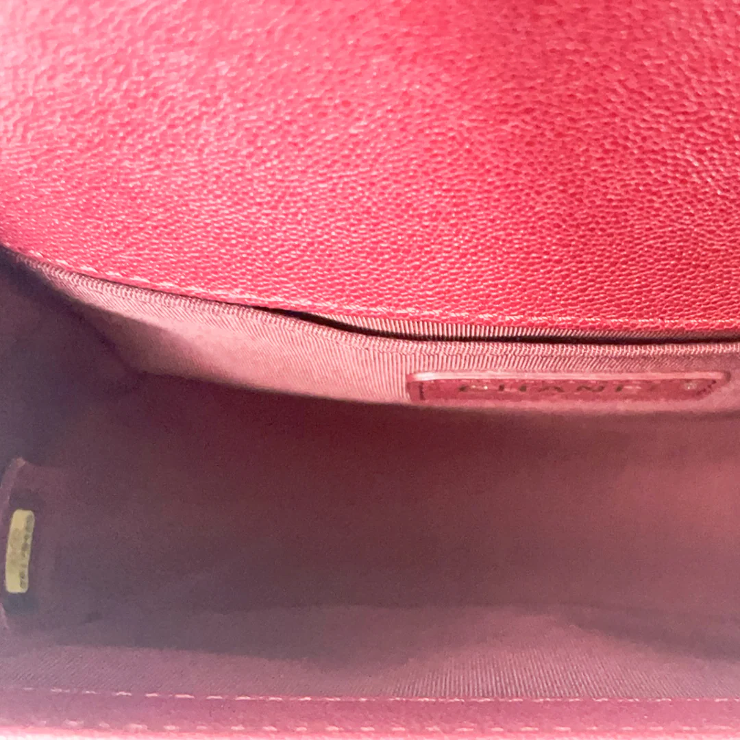 Chanel Burgundy Small Le boy Caviar 2018-2019