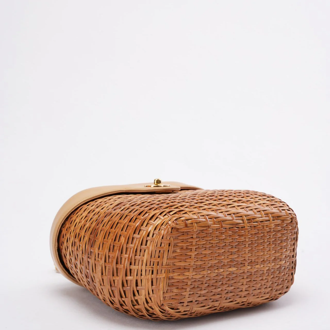 Chanel Vintage Wicker Basket Shoulder Bag 1990´s