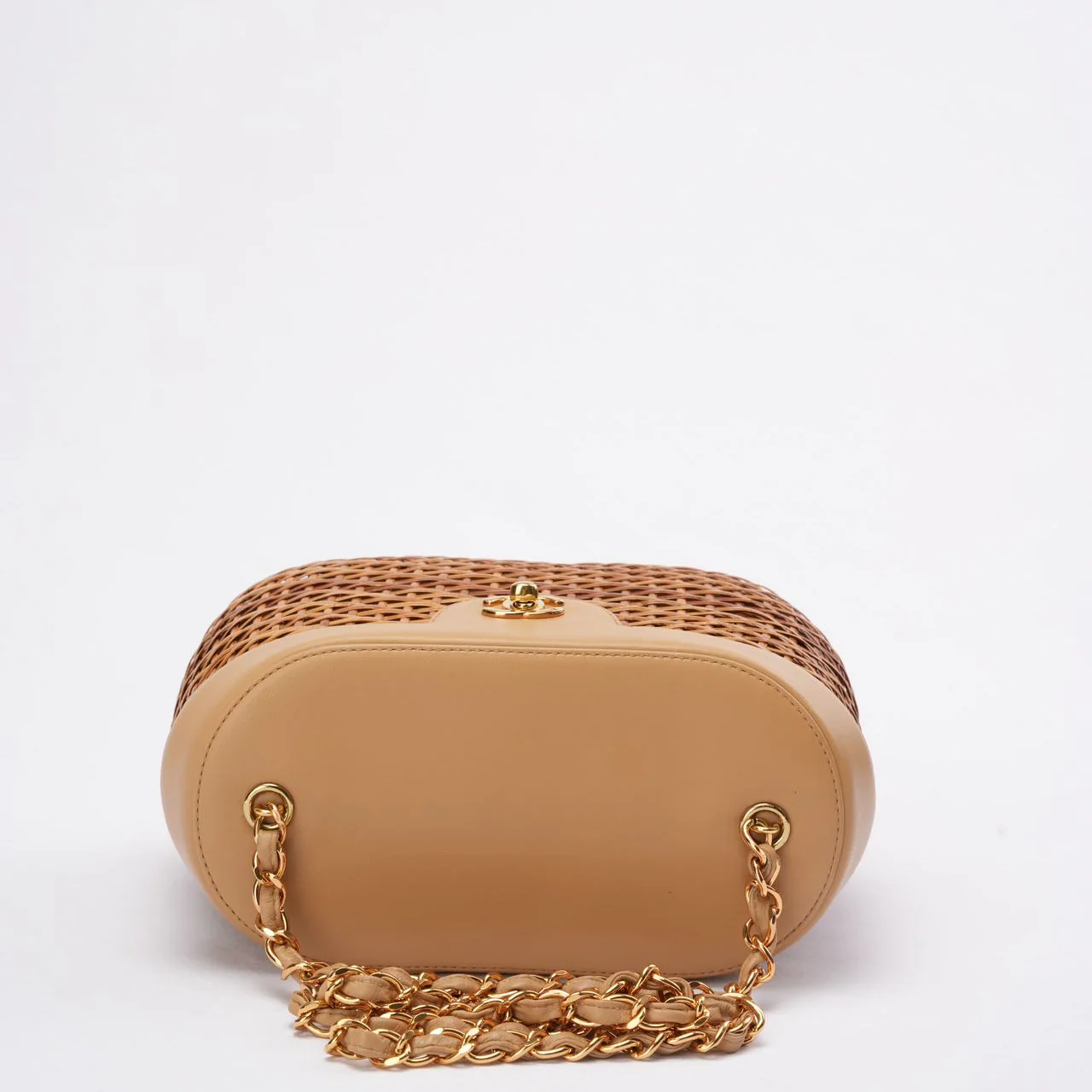 Chanel Vintage Wicker Basket Shoulder Bag 1990´s