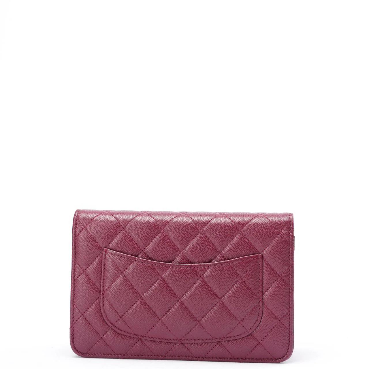 Chanel Burgundy Wallet on Chain (WOC) Multicolor CC