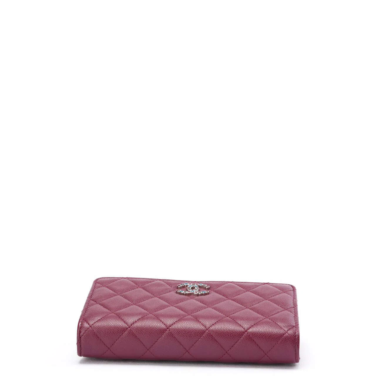 Chanel Burgundy Wallet on Chain (WOC) Multicolor CC