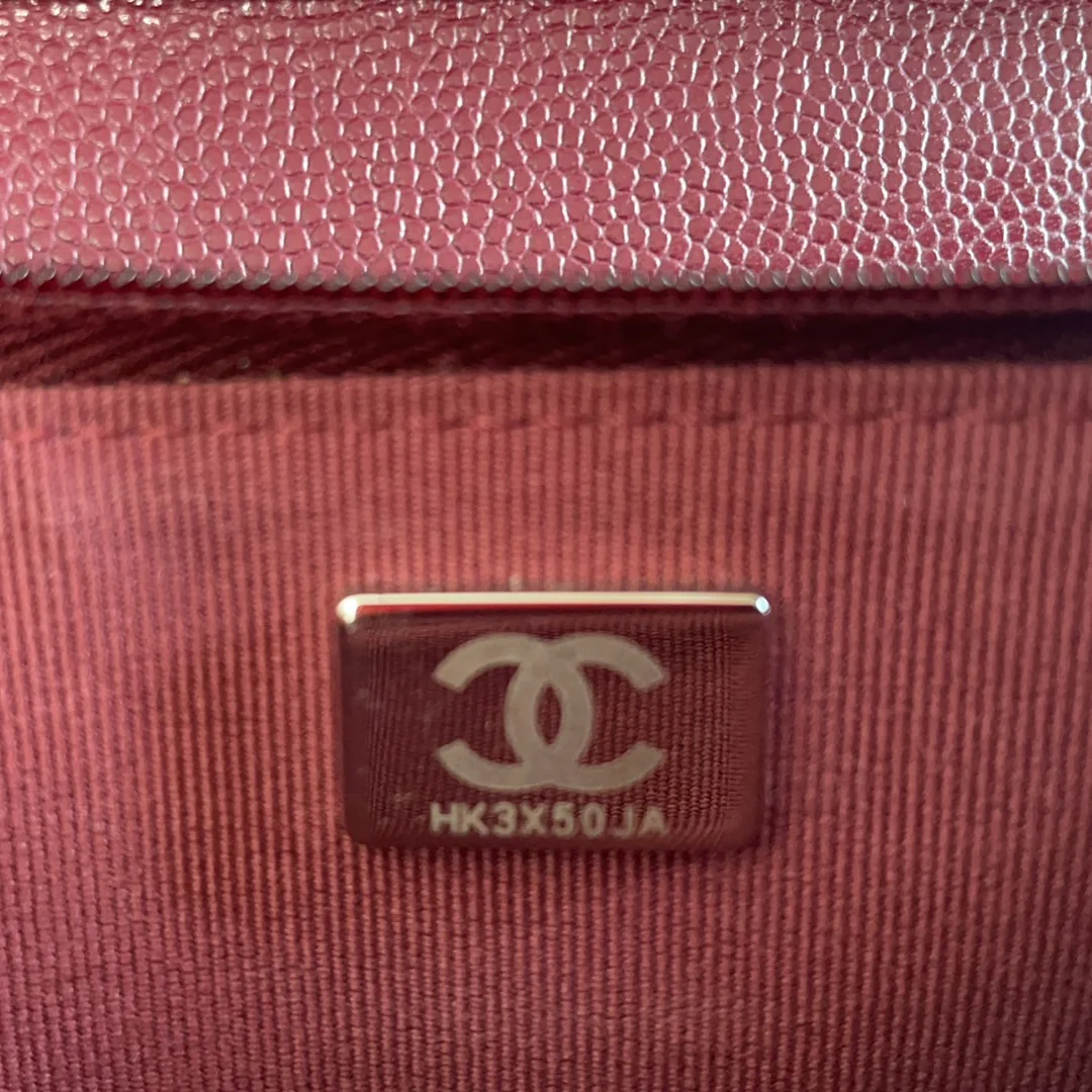 Chanel Burgundy Wallet on Chain (WOC) Multicolor CC