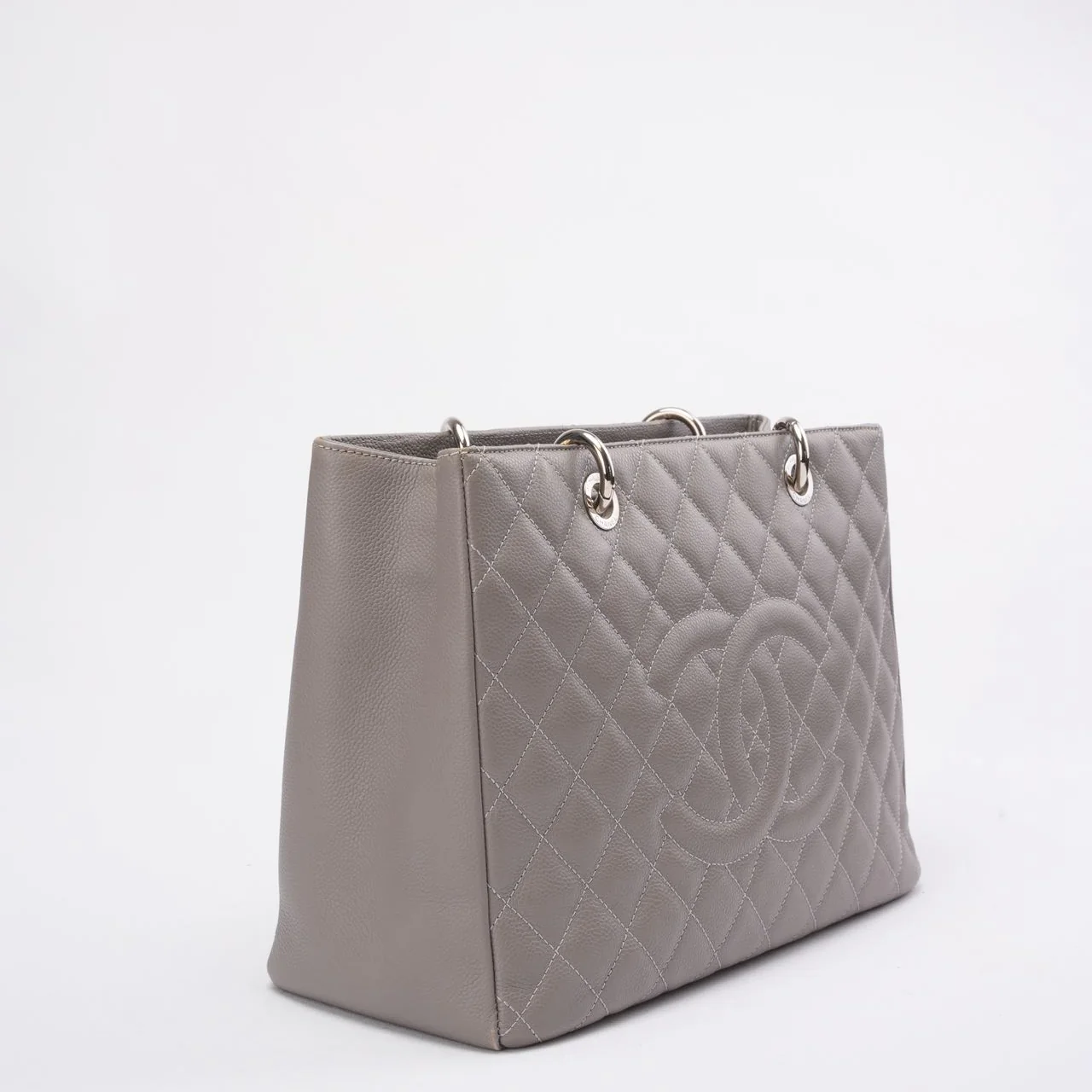 Chanel Grand Shopping Tote (GST) in Gray Caviar Leather 2012-2013