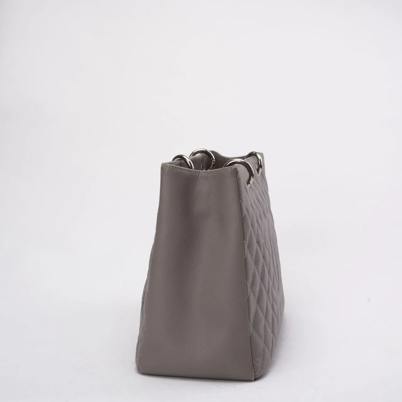 Chanel Grand Shopping Tote (GST) in Gray Caviar Leather 2012-2013