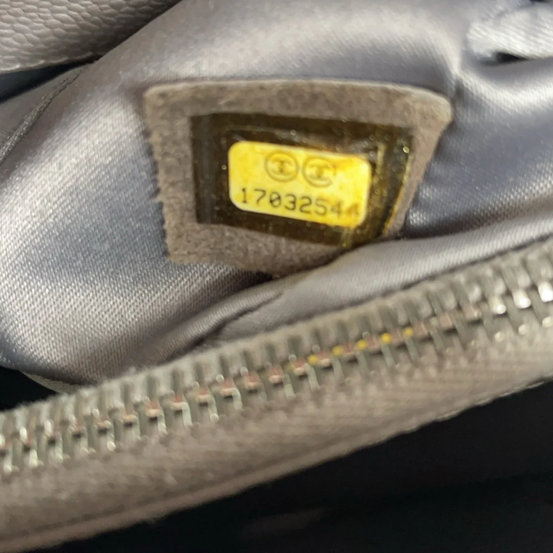 Chanel Grand Shopping Tote (GST) in Gray Caviar Leather 2012-2013