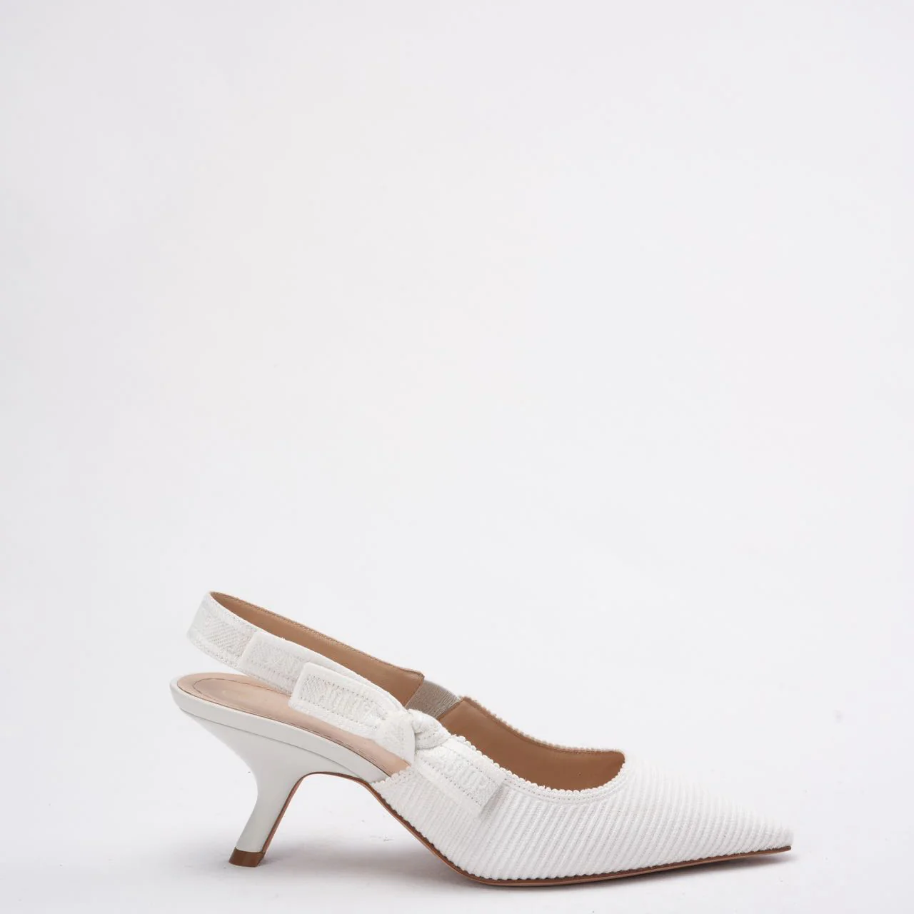 Christian Dior J'Adior Slingback Pump in White 38D