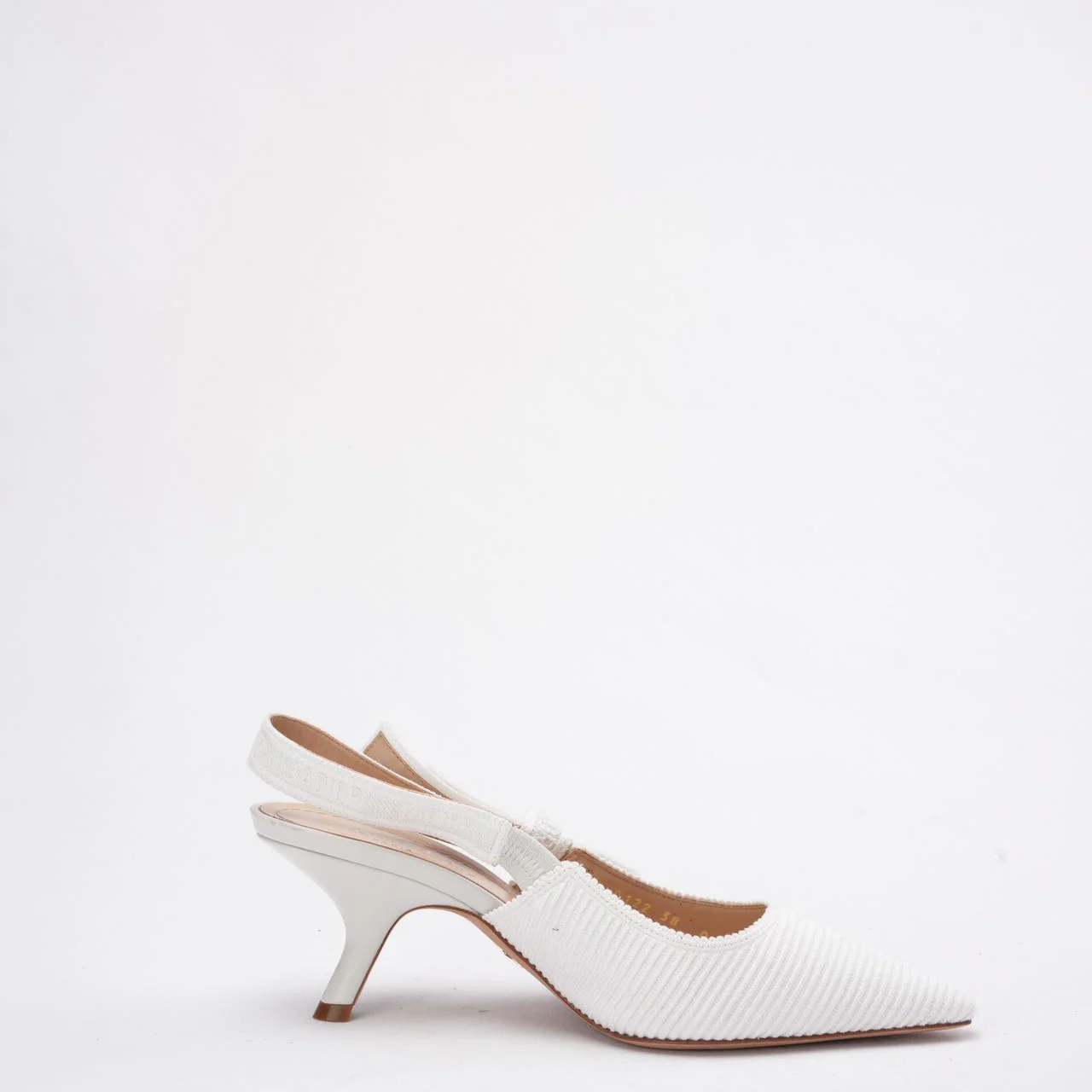Christian Dior J'Adior Slingback Pump in White 38D