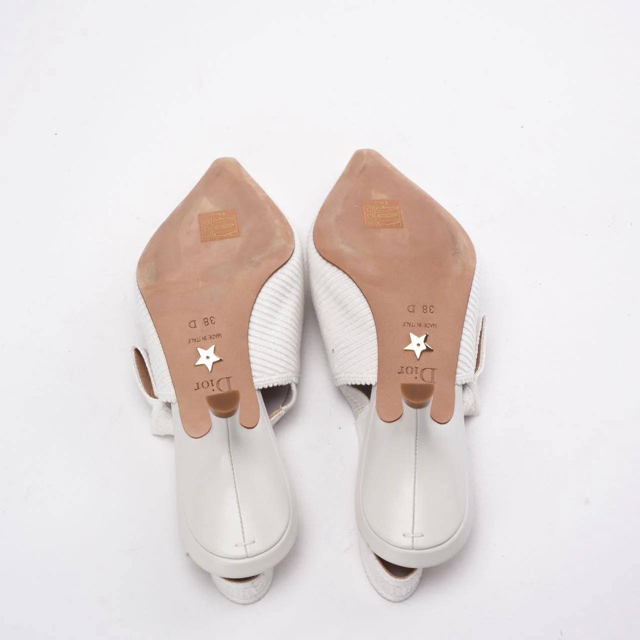 Christian Dior J'Adior Slingback Pump in White 38D