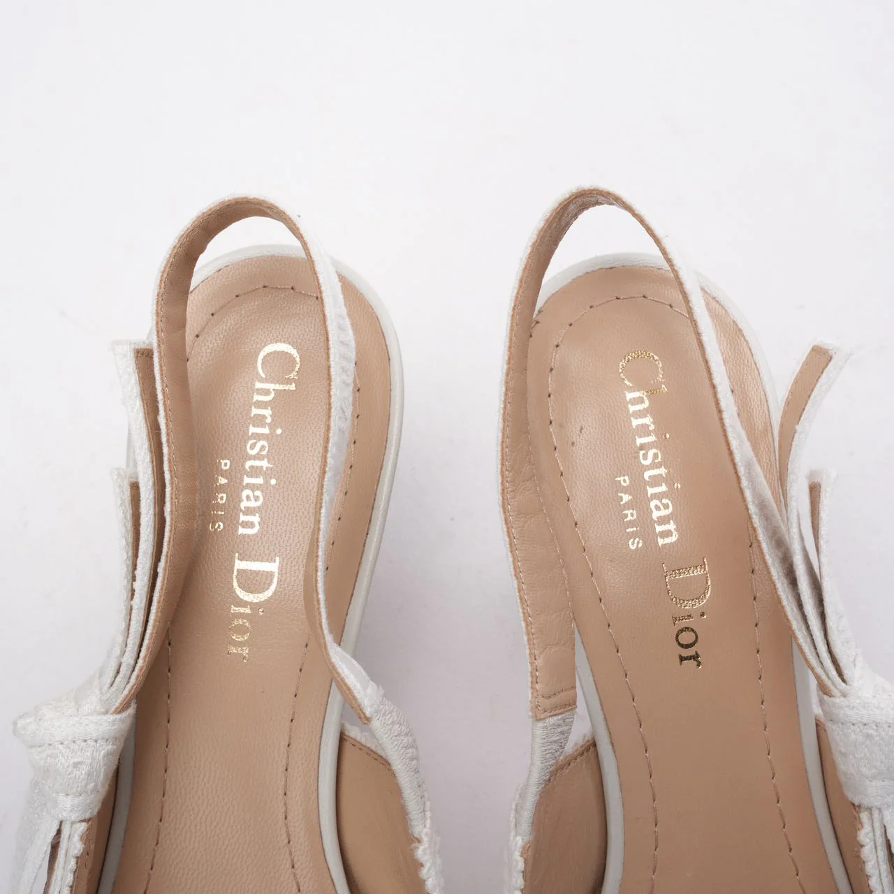 Christian Dior J'Adior Slingback Pump in White 38D